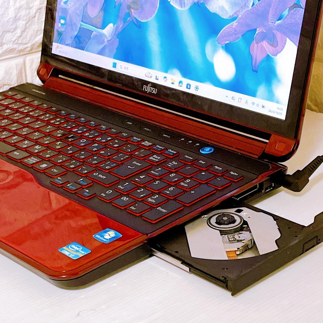 ノートパソコン Windows11 core i7 SSD 富士通 ノートPC