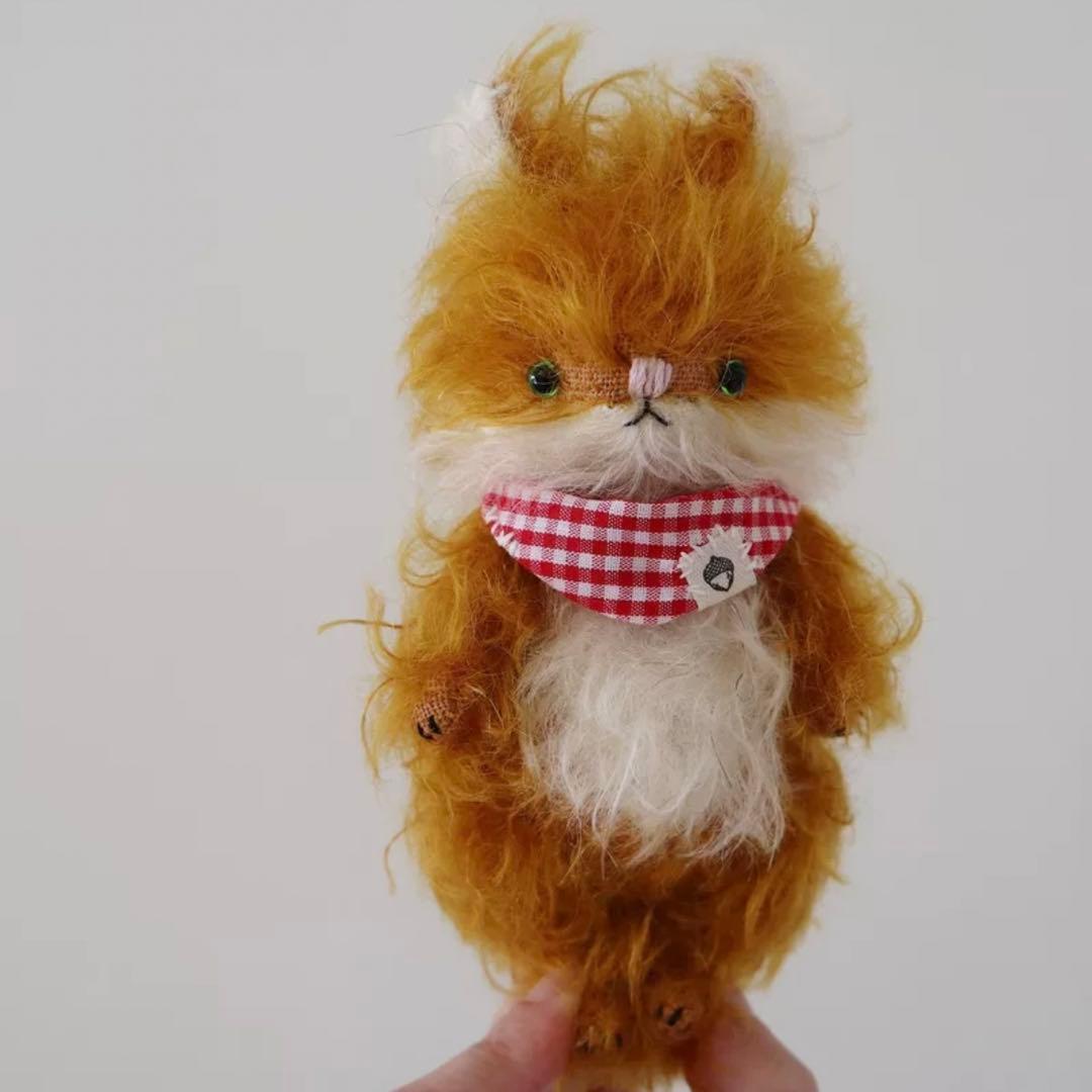 栗色のリスちゃん 栗鼠 アーティストベア ハンドメイド 海外作家様 ぬいぐるみ