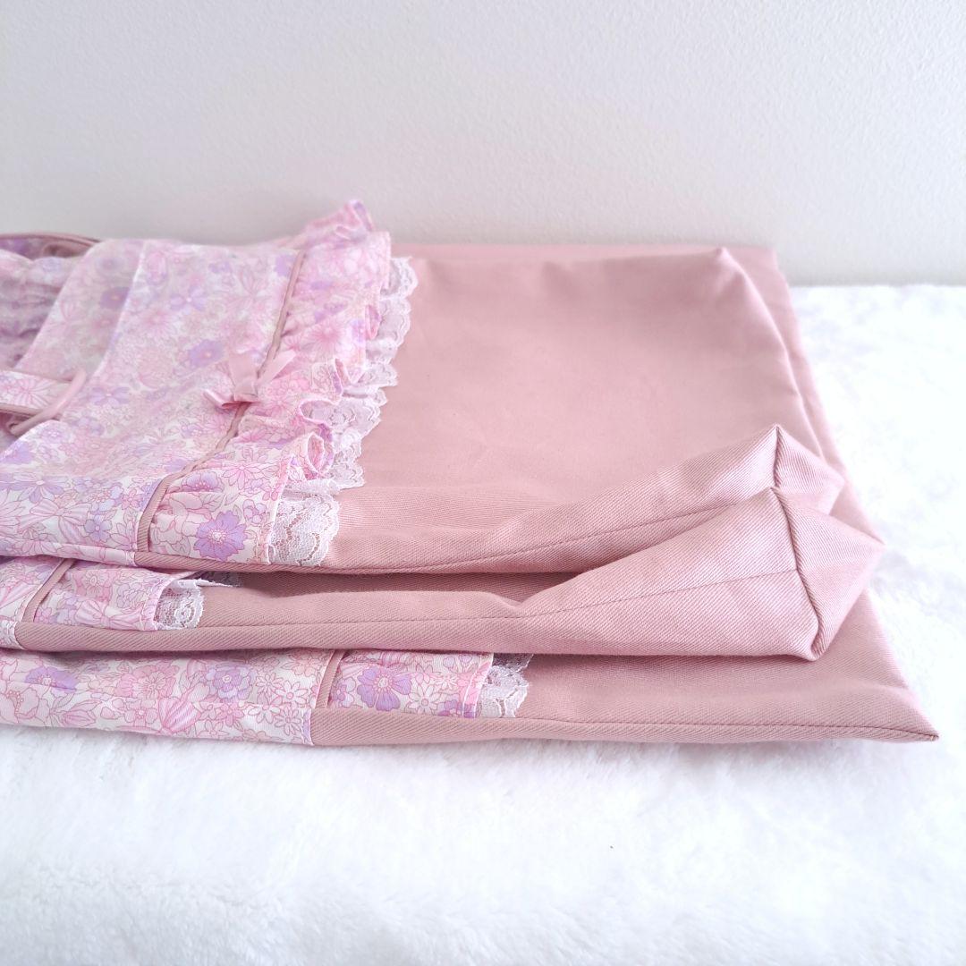 入園入学セット レッスンバッグ 上履き入れ お着替え袋 花柄 女の子