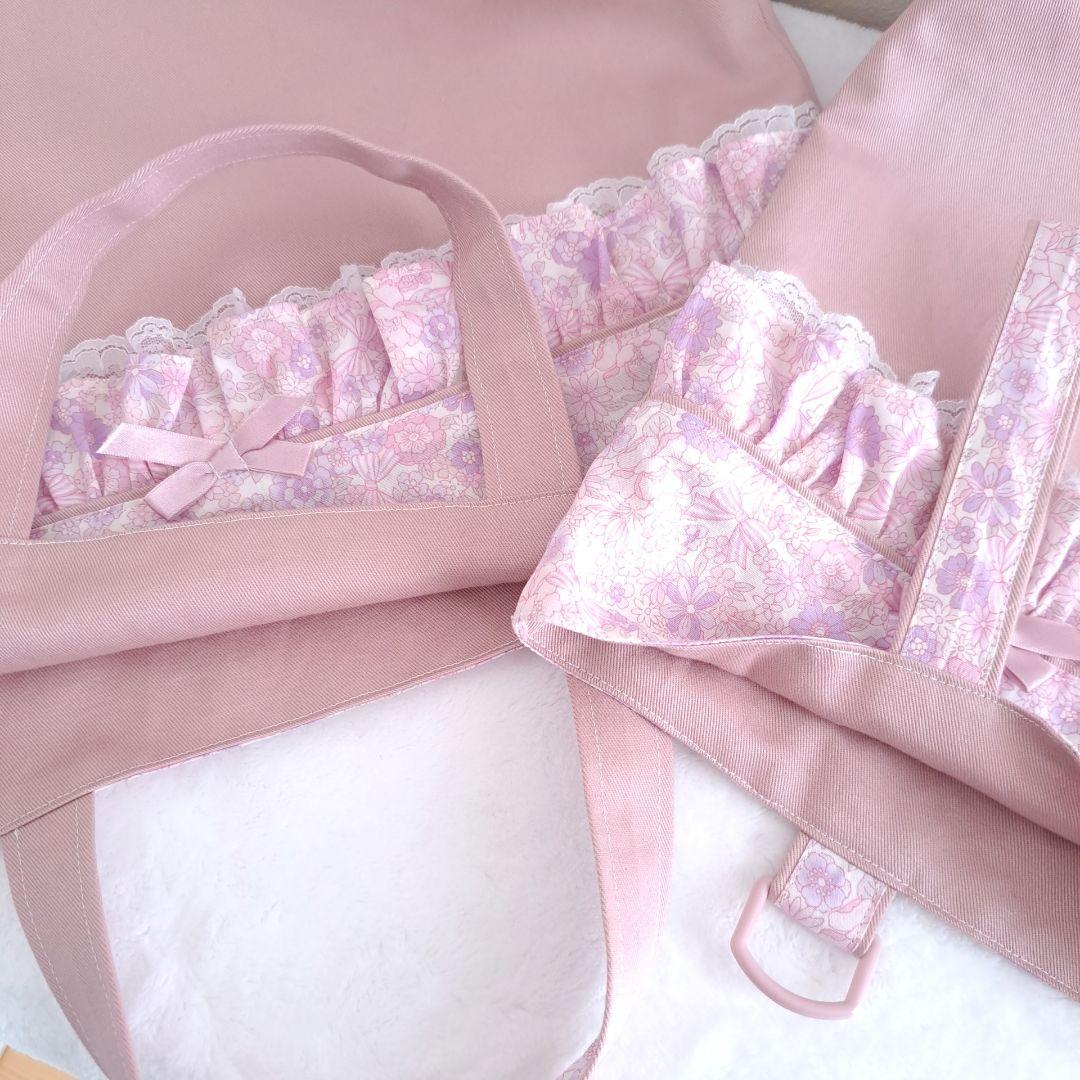 入園入学セット レッスンバッグ 上履き入れ お着替え袋 花柄 女の子