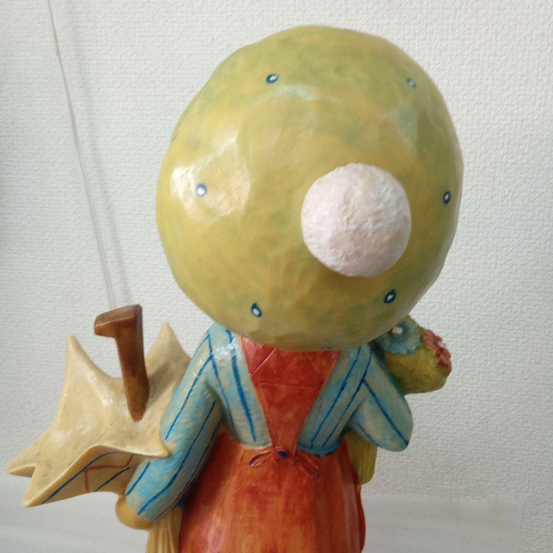 レトロ　女の子　男の子　の置物イタリア製　未清掃