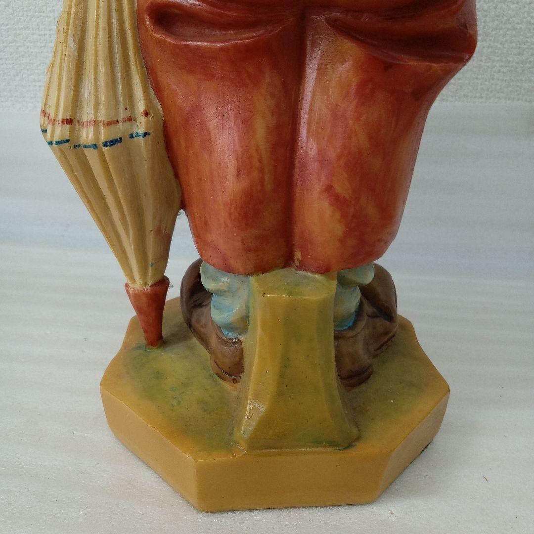 レトロ　女の子　男の子　の置物イタリア製　未清掃