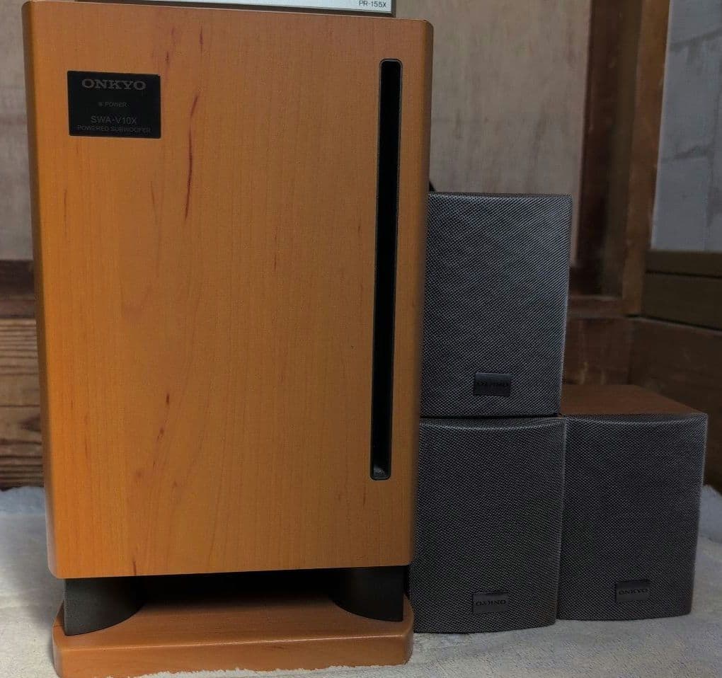 ONKYO 「PR155X」アンプ内蔵ウーハ「BASE-V,10X」セット