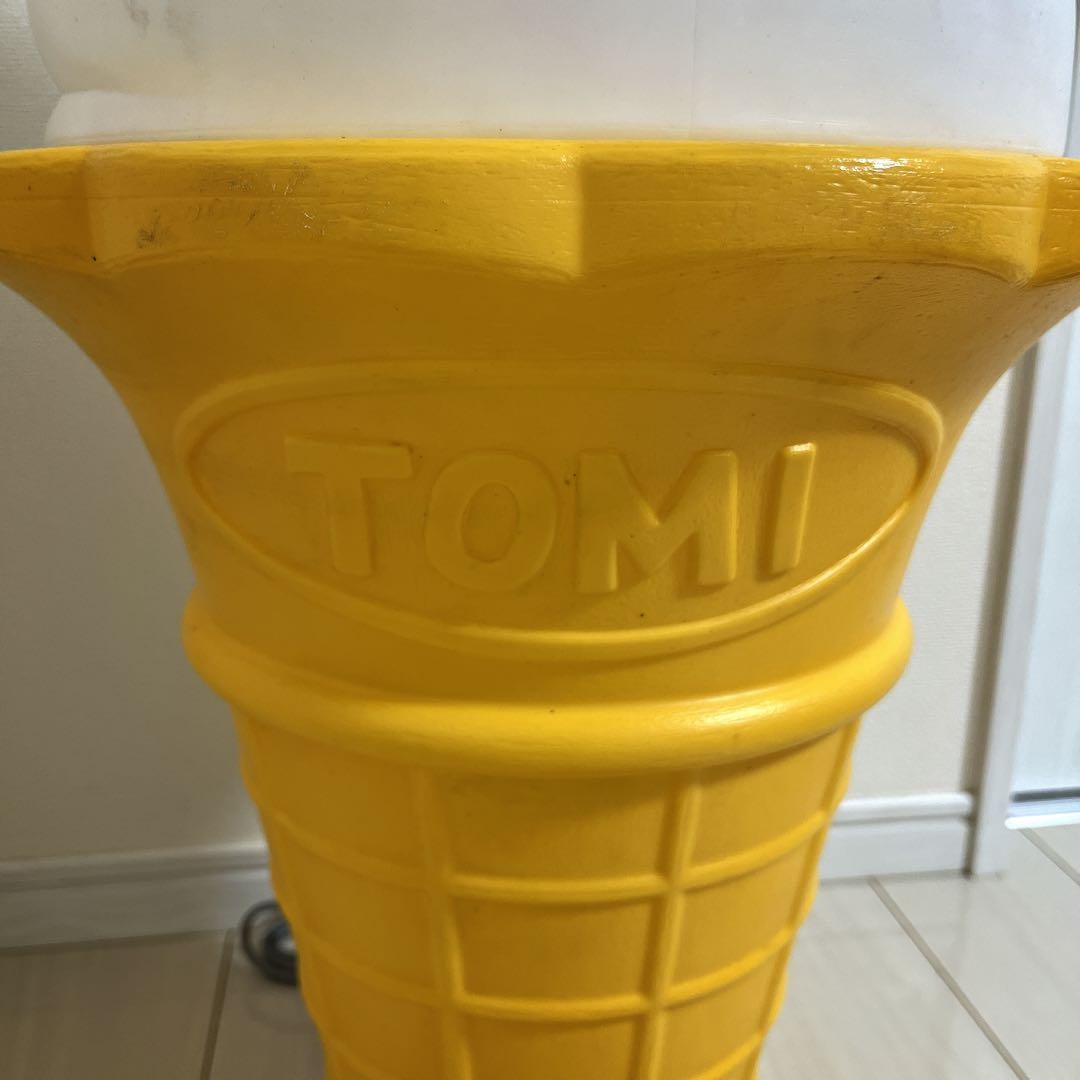 ソフトクリーム看板 スジャータ TOMI 昭和レトロ 業務用 ライト 置物