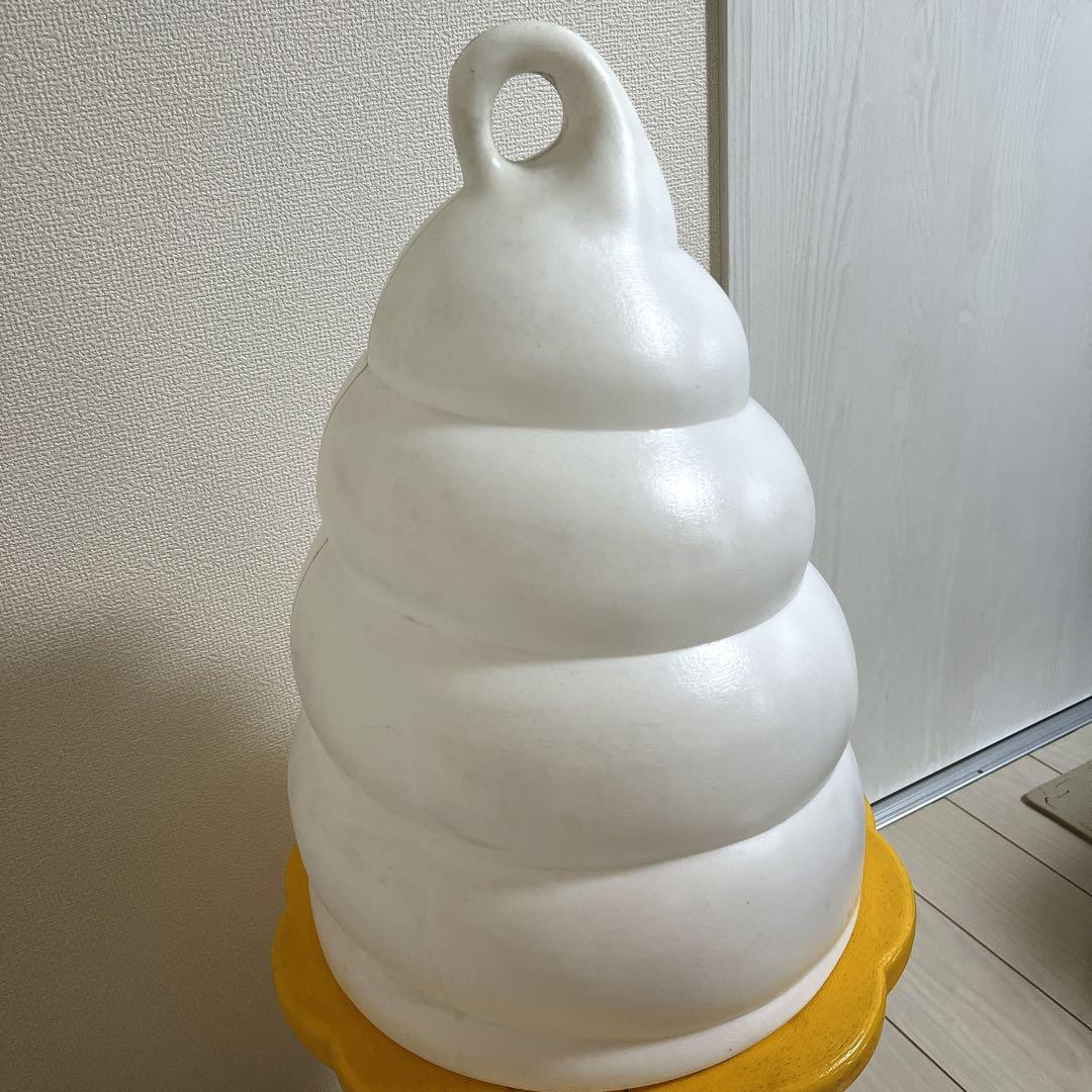ソフトクリーム看板 スジャータ TOMI 昭和レトロ 業務用 ライト 置物