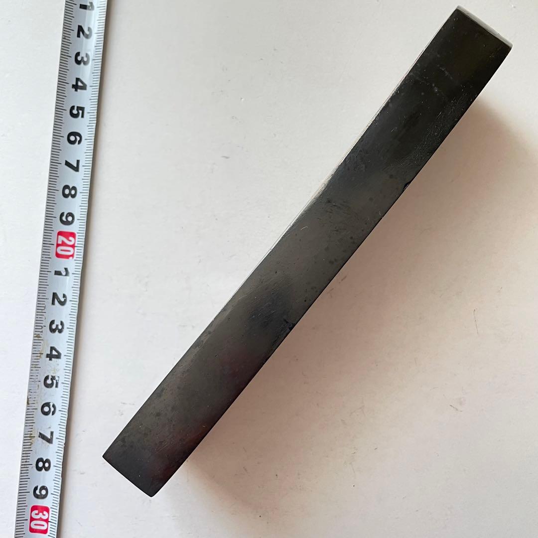 書道具　書道会撰定 寶元　五つ丸　古墨　10丁型　155g