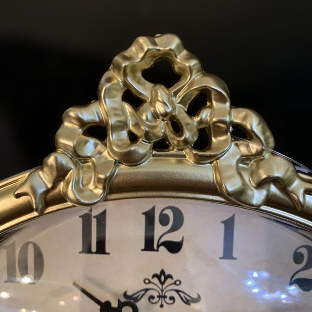 購入禁止　⭐︎美さん専用です⭐︎リボン置き時計 AK-359