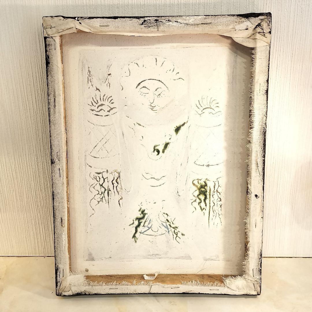 ヴィンテージ 絵画アート プリミティブ アフリカ 儀式 呪物