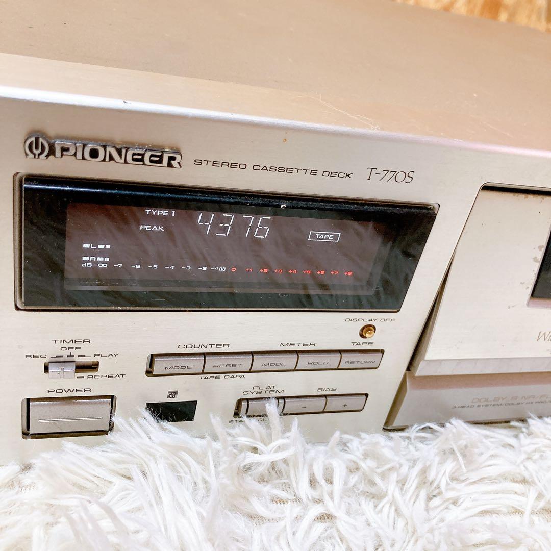 Pioneer t-770s カセットデッキ　3head