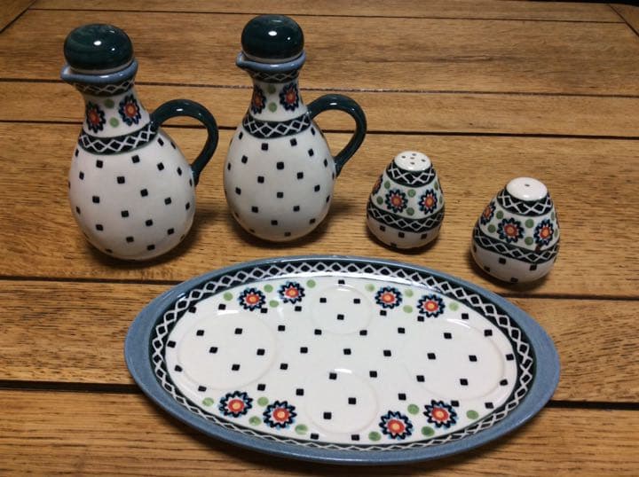 ポーランド食器☆卓上調味料セット