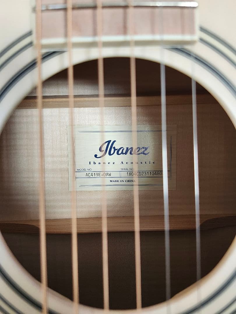 美品！ibanez ac419e-oaw エレアコ ギター　ヤマハ