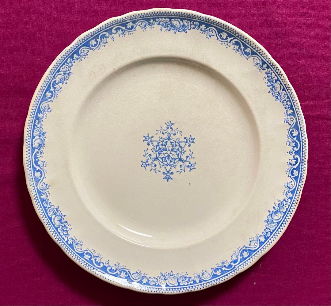 フランス JULES VIEILLARD « GUIRLANDE » メインお皿