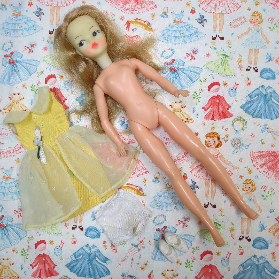 ロングヘアーのタミーちゃんお人形&オリジナルお洋服「オーバースカート」