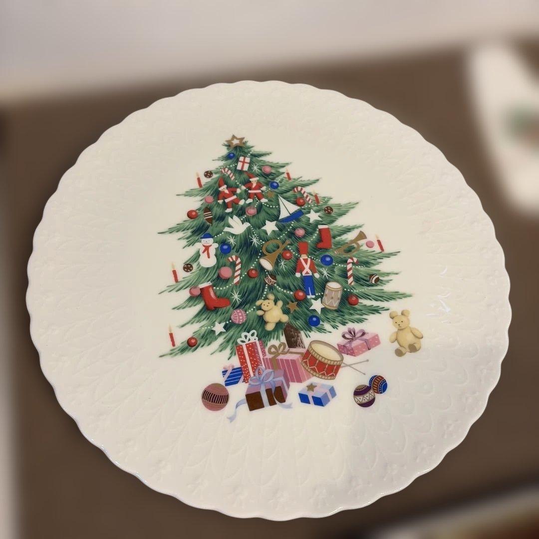 サーバー付 タルトセット（クリスマスツリー柄 ）