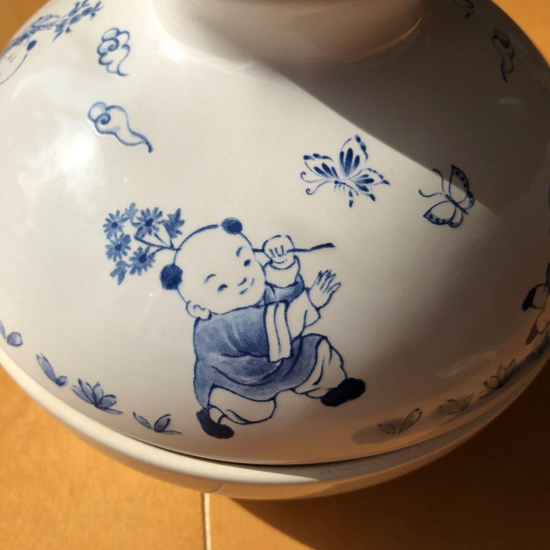 蚊取り線香ポット。ポーセラーツ作品。