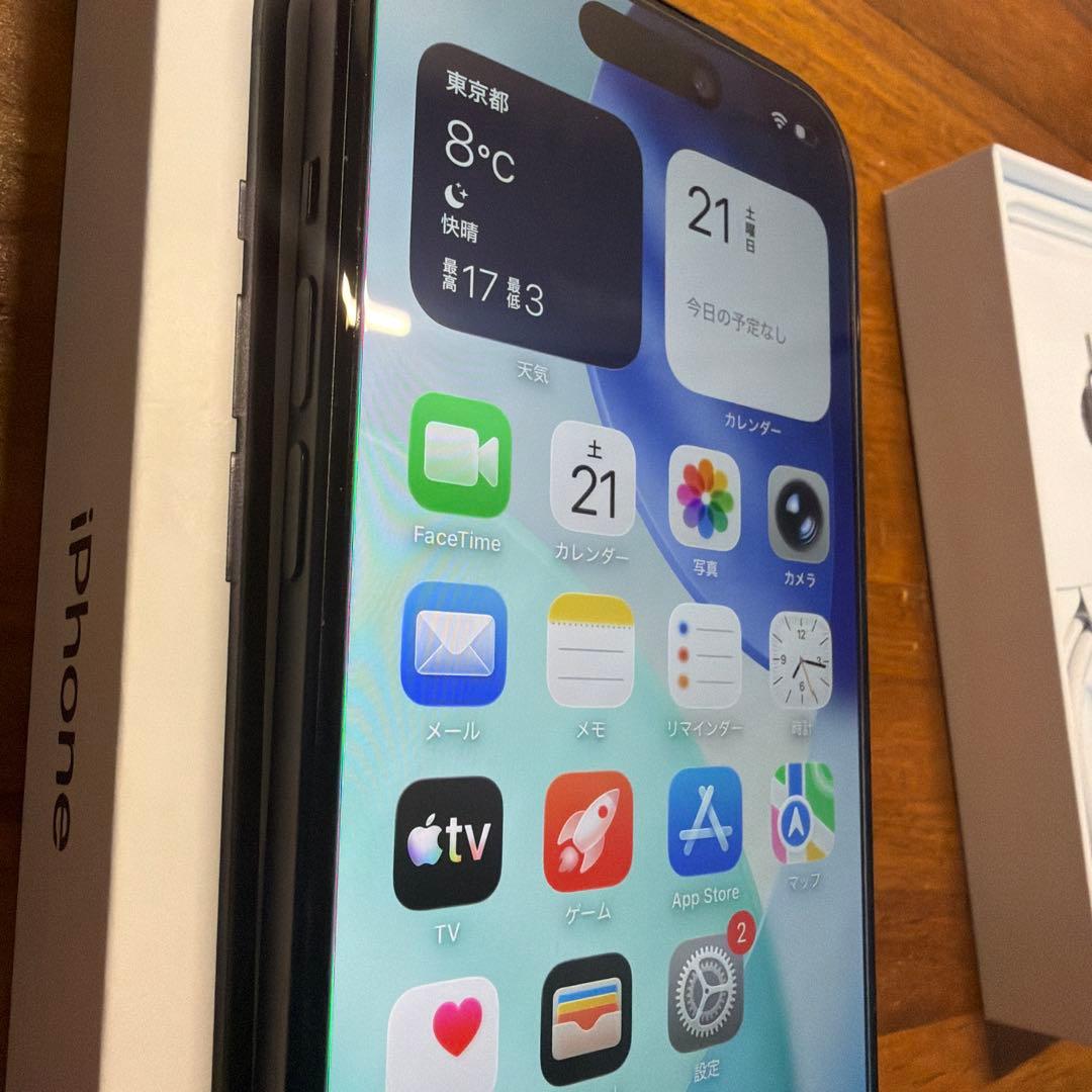 Apple iPhone 15 ブラック　美品