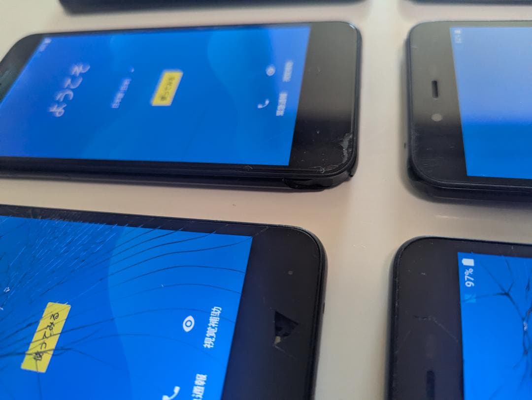 【ジャンク8台セット】AQUOS sense basic 702SH ブラック