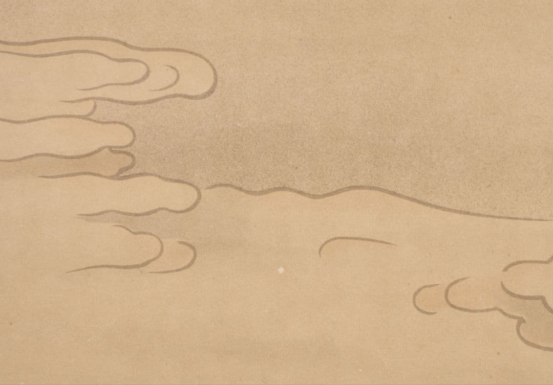 工芸画 親鸞聖人 山伏の弁円 紙本 掛軸 常陸國稲田禅坊之印 仏画 MB250
