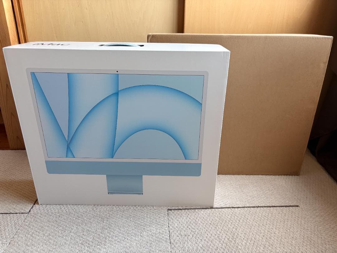 【極美品】iMac 24 M1 ブルー 16GB USキー Trackpad