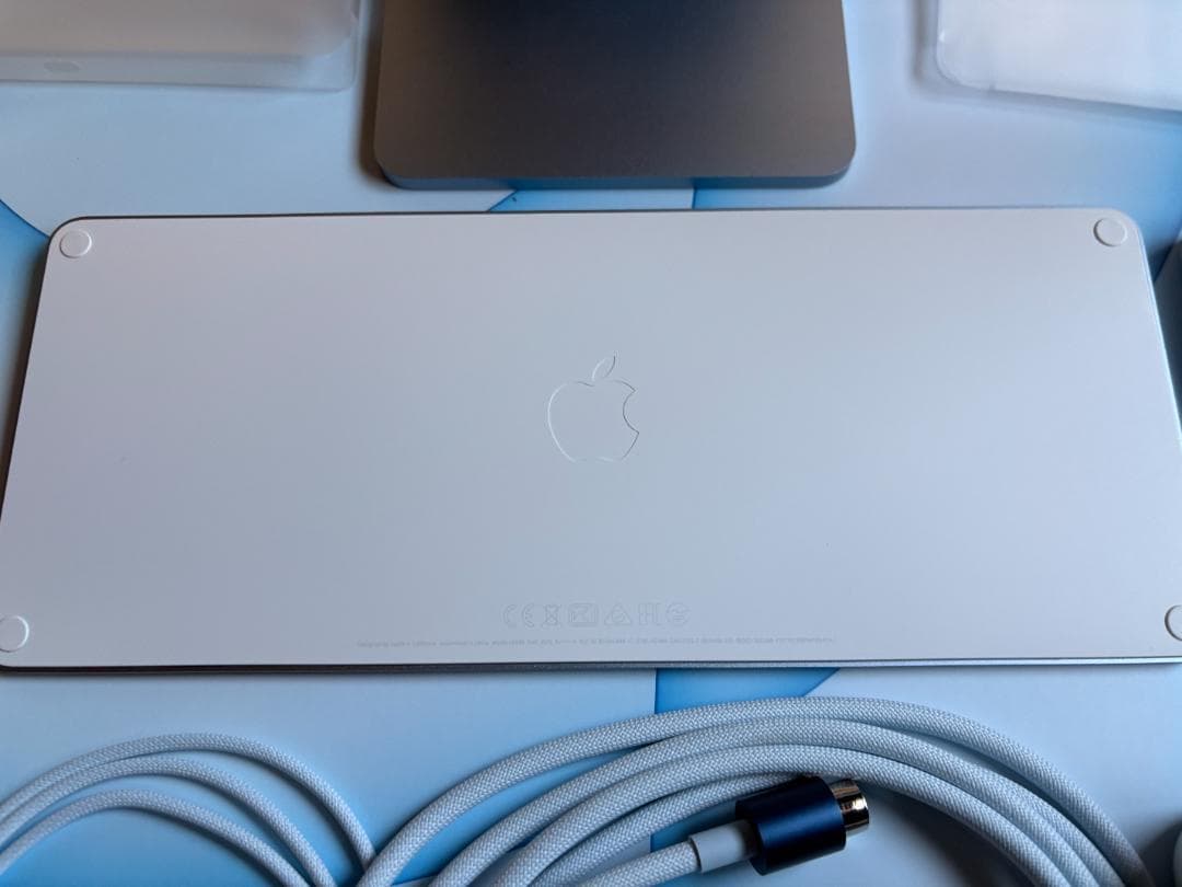【極美品】iMac 24 M1 ブルー 16GB USキー Trackpad