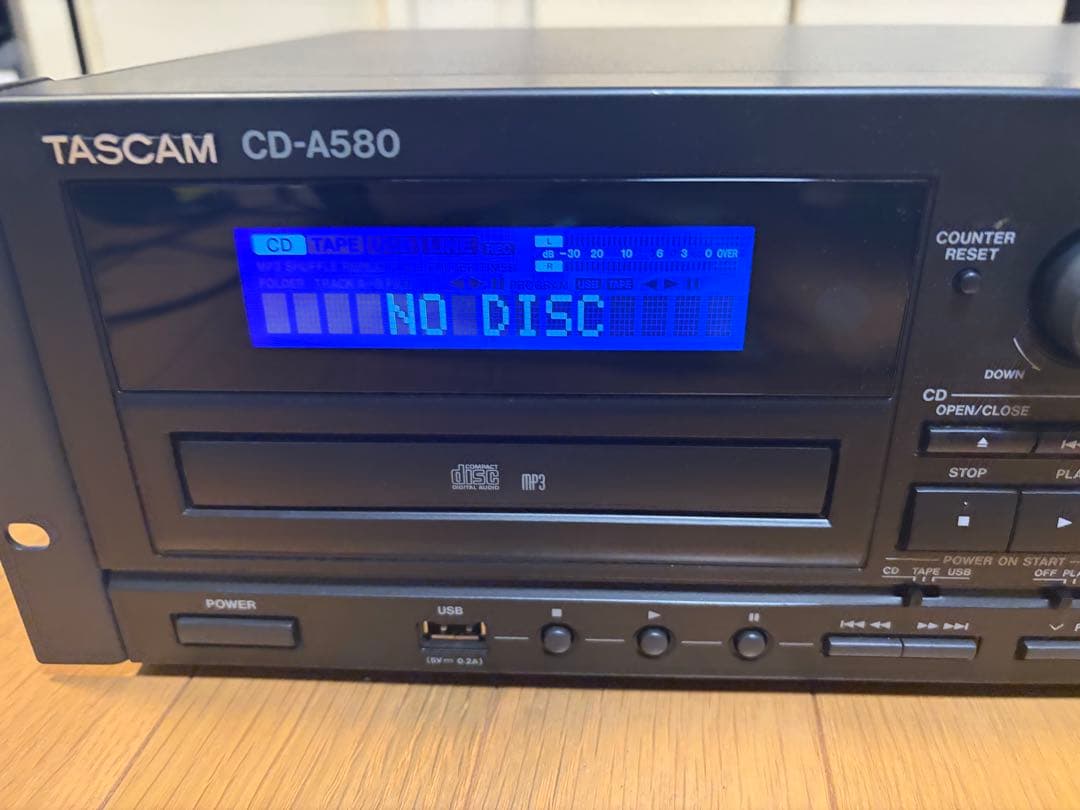 TASCAM CD-A580 V2 美品元箱完備USB録音リモコン付