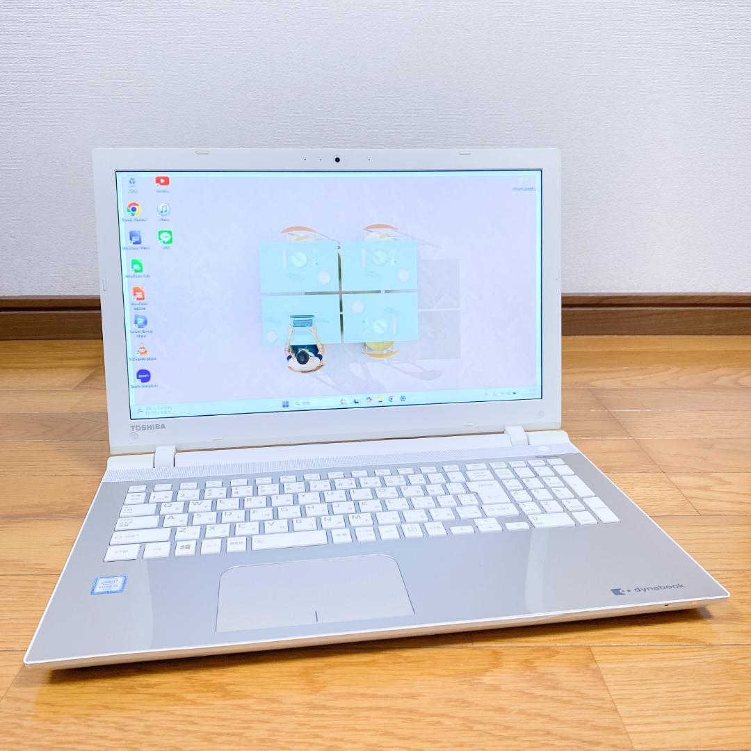 美品✨東芝ノートパソコン 新品SSD 第6世代i3 メモリ8 win11 カメラ