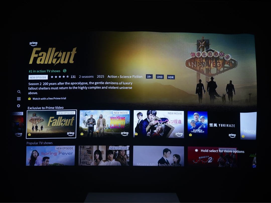 LG HU715QW-AJL 4K超短焦点　プロジェクター