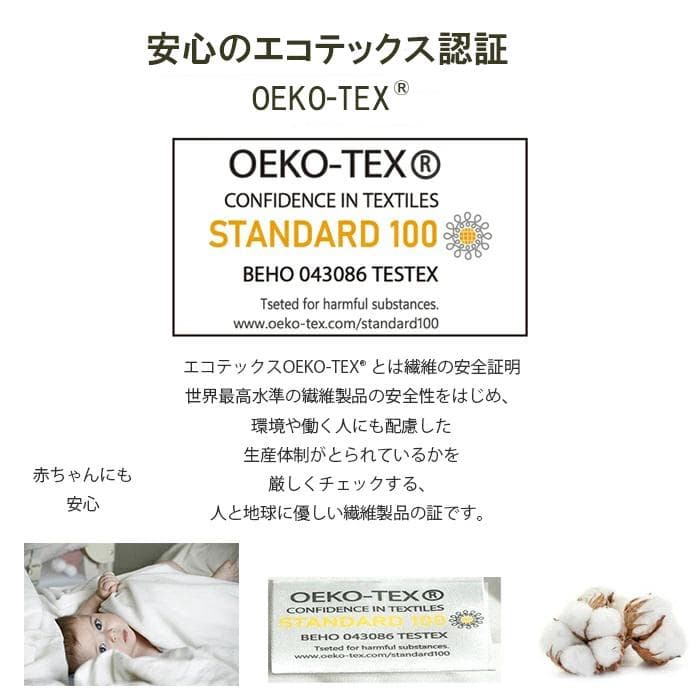 掛け布団カバークイーン ホワイト 3重ガーゼ エジプト超長綿 高密度生地