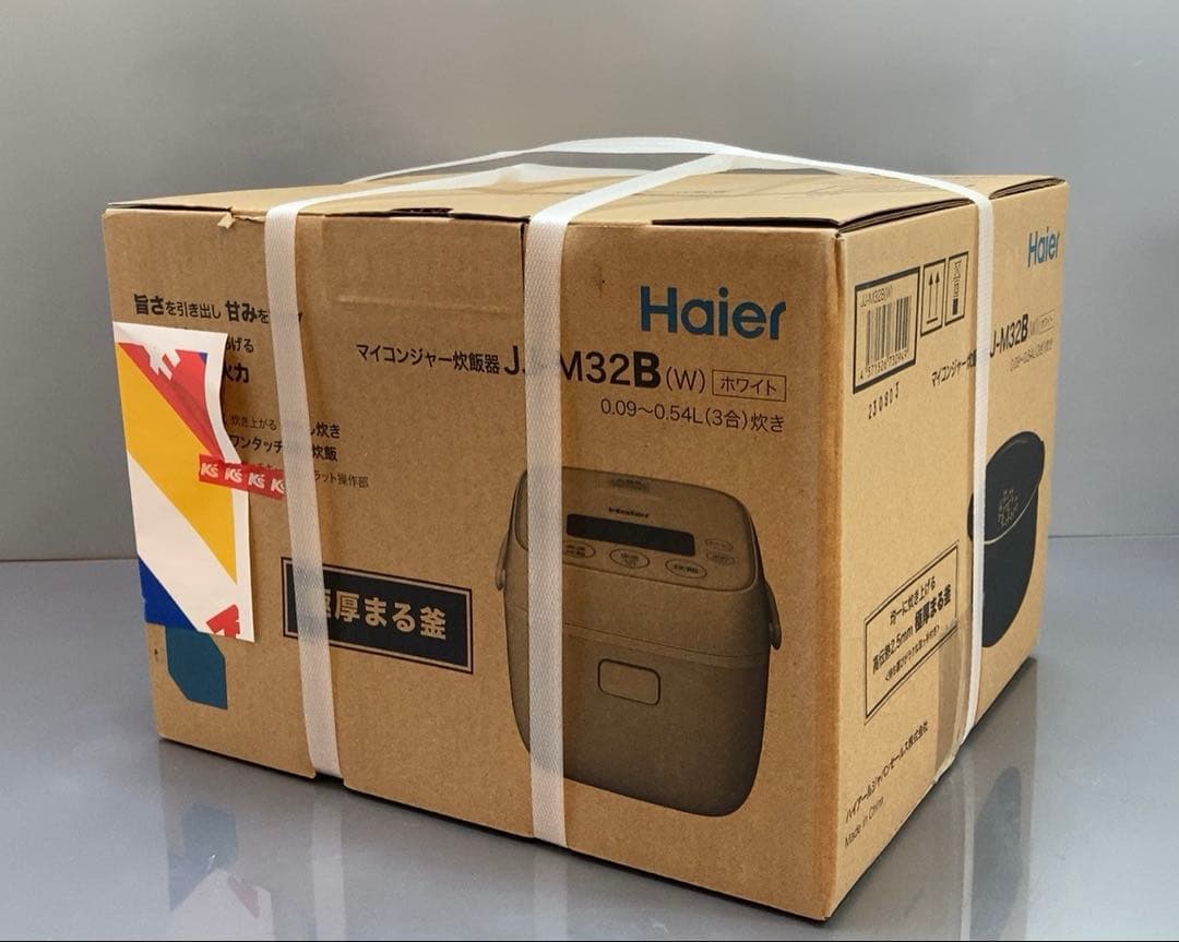 ☆未開封☆ Haier マイコンジャー炊飯器　JJ-M32B(W) 店