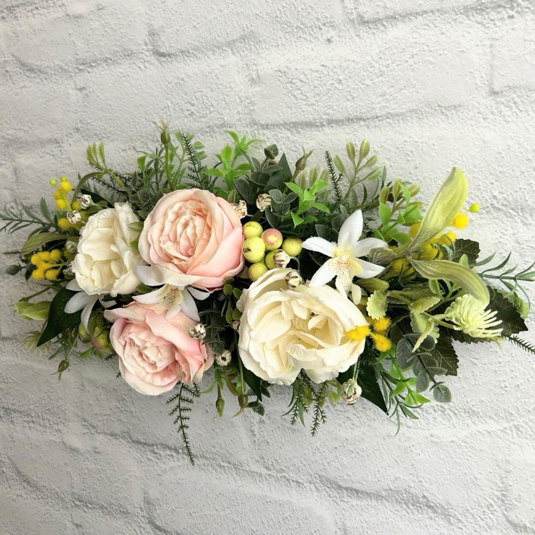 〜SALE25日削除〜　217.ローズスワッグ　フラワーリース