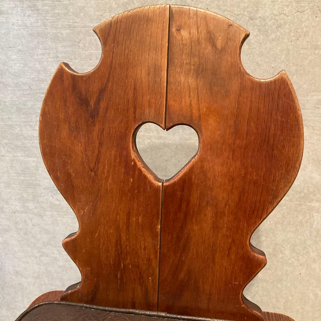 アンティーク　チェア　ハート　家具 カントリー　カフェ屋　什器　インテリア　当時