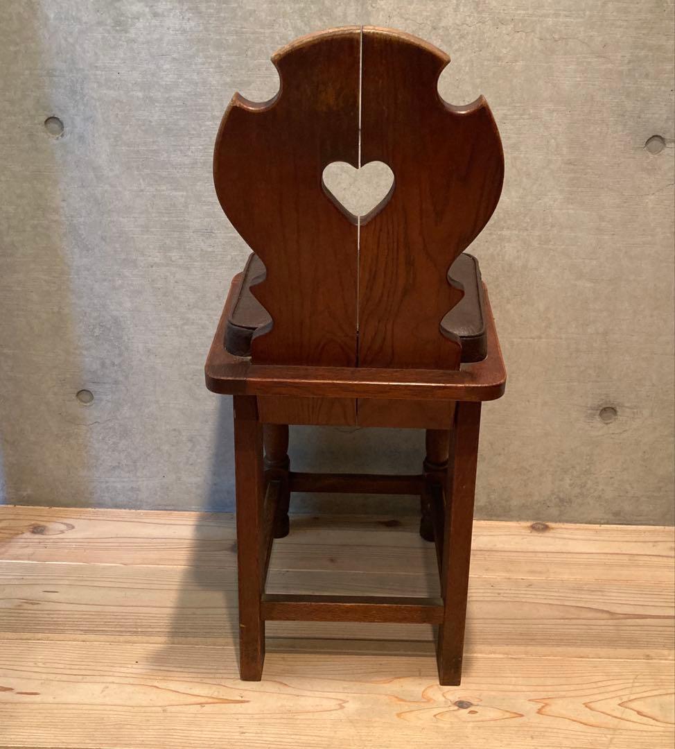 アンティーク　チェア　ハート　家具 カントリー　カフェ屋　什器　インテリア　当時