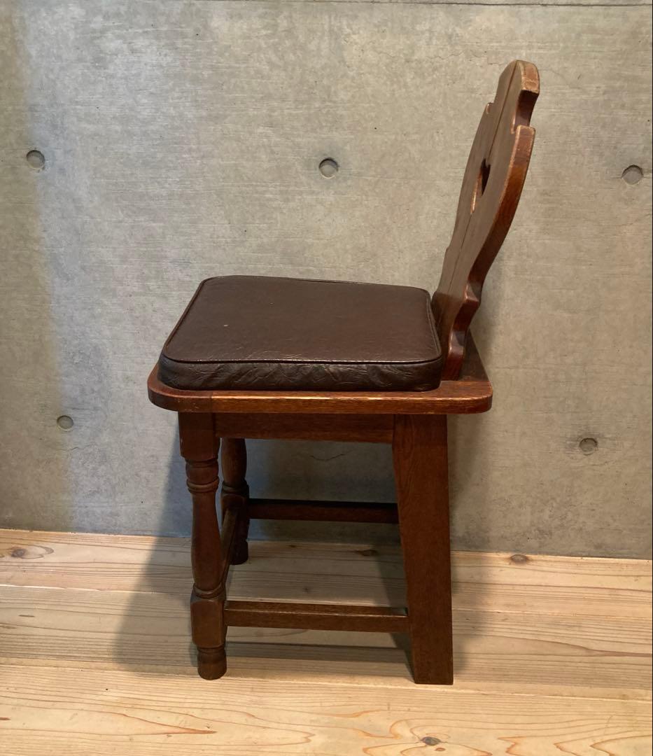 アンティーク　チェア　ハート　家具 カントリー　カフェ屋　什器　インテリア　当時