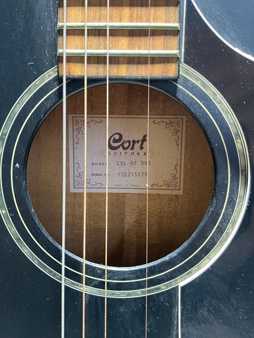ギター cort EVL-A6 BKS