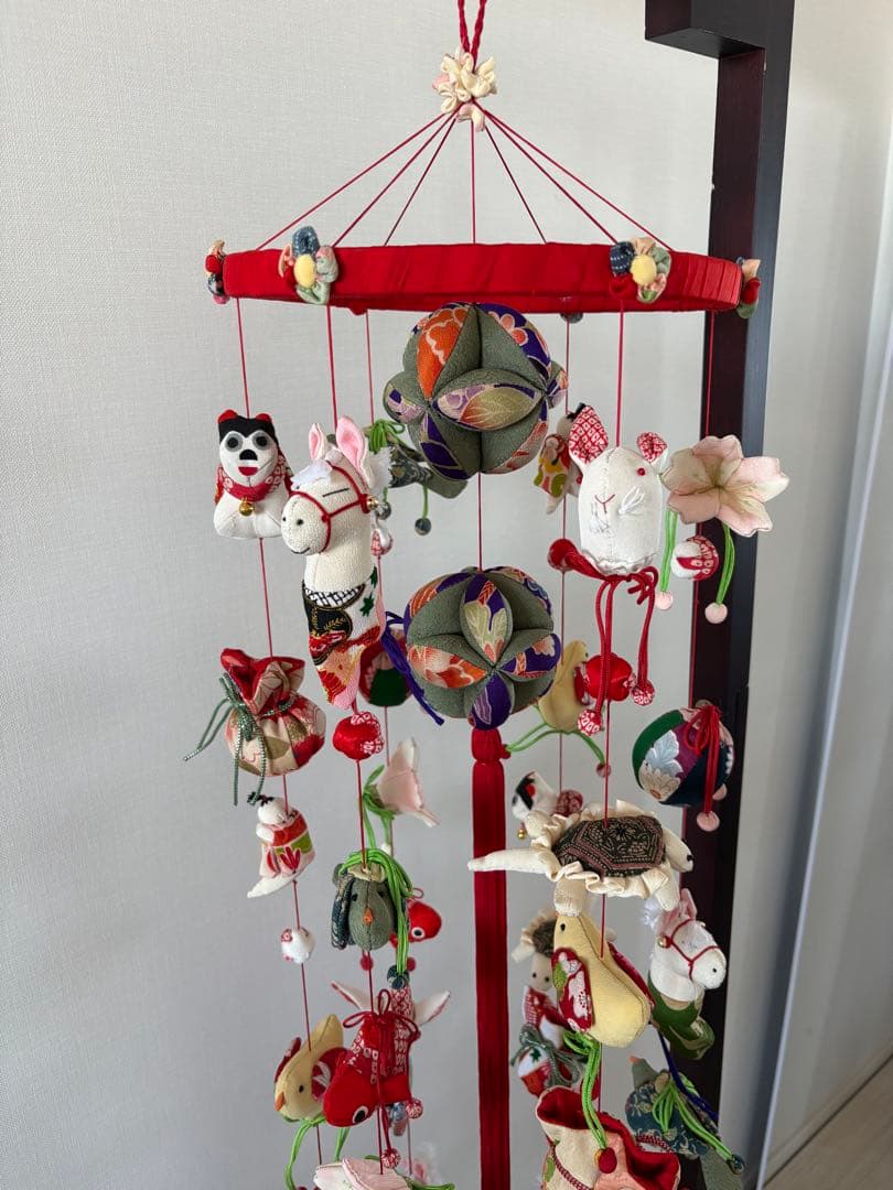 吊るし飾り　桃の節句の輪下げ(大)① 吊るし雛