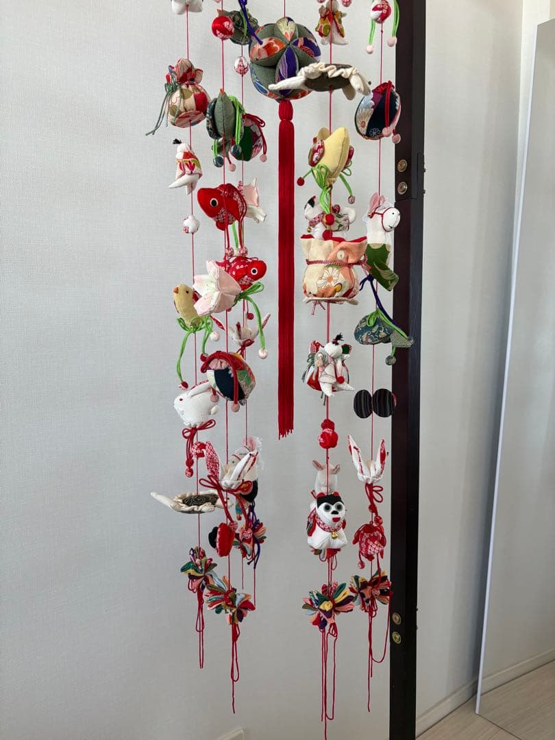 吊るし飾り　桃の節句の輪下げ(大)① 吊るし雛