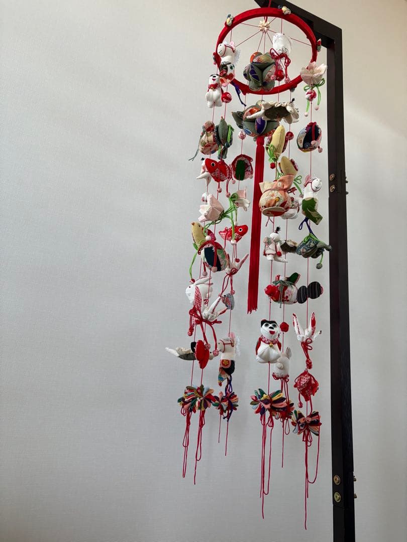 吊るし飾り　桃の節句の輪下げ(大)① 吊るし雛