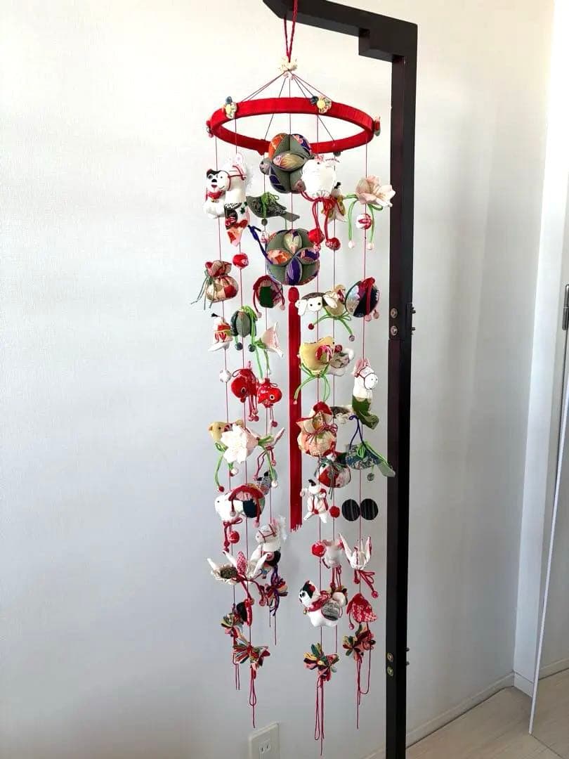 吊るし飾り　桃の節句の輪下げ(大)① 吊るし雛