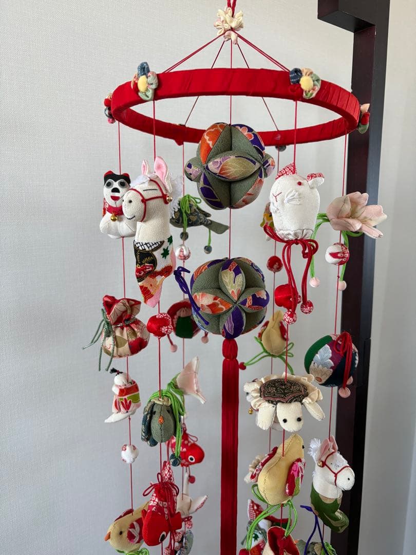 吊るし飾り　桃の節句の輪下げ(大)① 吊るし雛