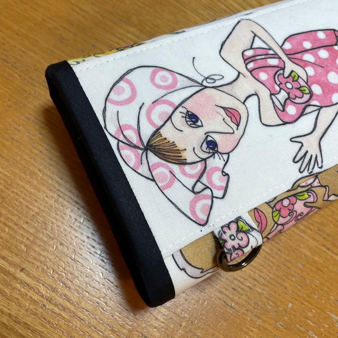 長財布　やりくり財布　ハンドメイド　トートバッグ　巾着袋　ハンドメイド　セット