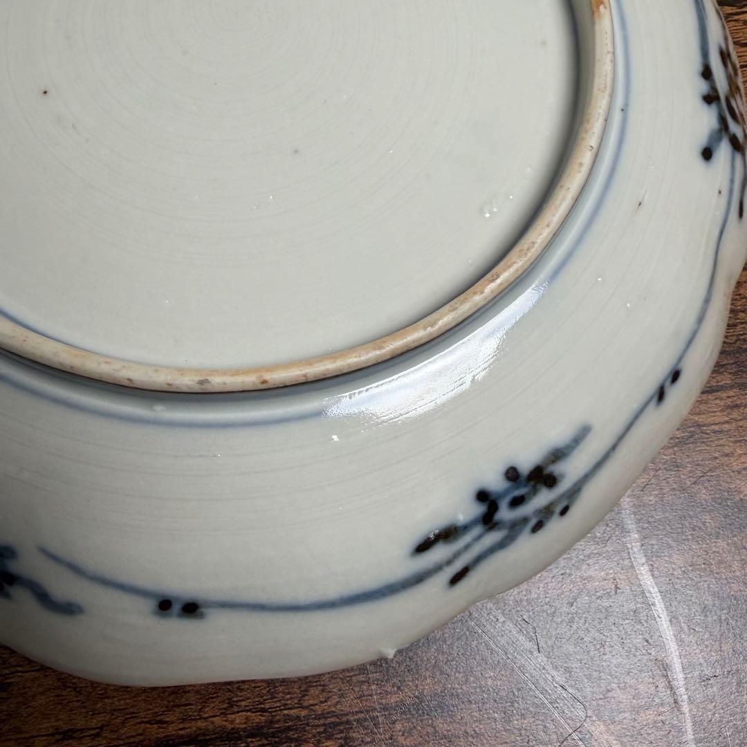 古伊万里 赤玉鯉滝上り図　大皿2客 中皿/七寸皿/お皿/アンティーク