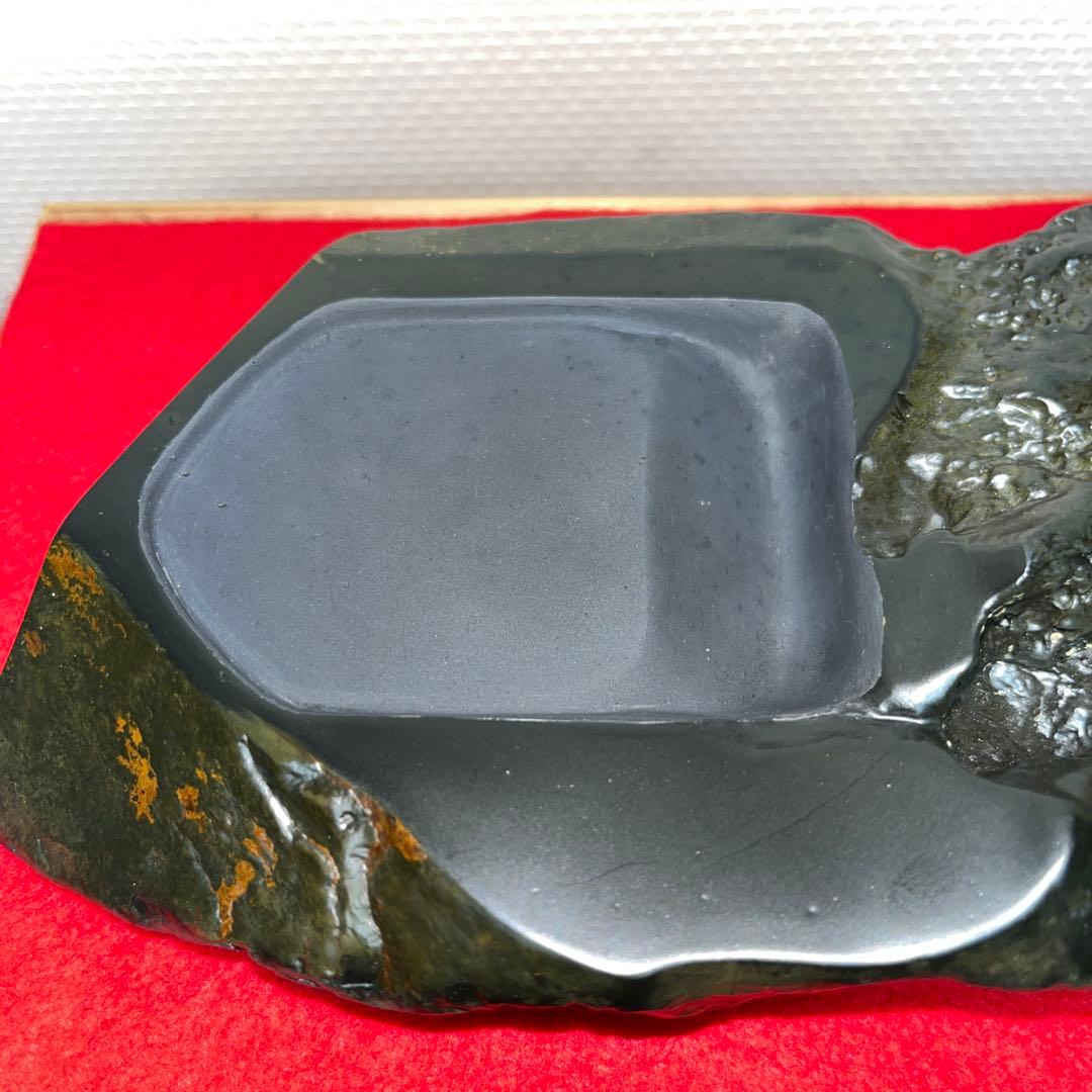 ⭕️屋久島硯　秀命堂　秀命　新品美品　プラス　色紙立て　銹水石