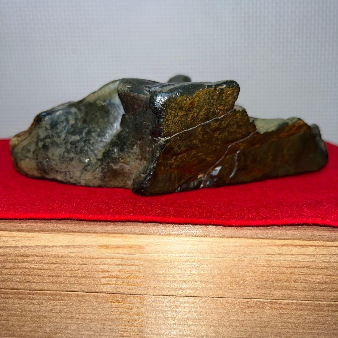 ⭕️屋久島硯　秀命堂　秀命　新品美品　プラス　色紙立て　銹水石