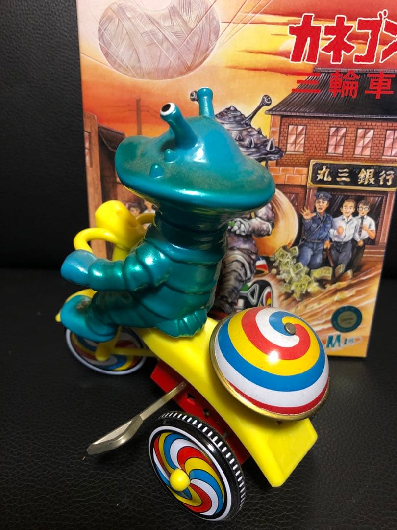 m１号 カネゴン ソフビ 三輪車　スーフェス　ワンフェス　検索）ブルマァク