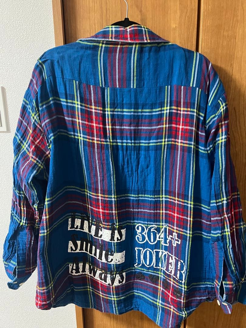 LiSA 364+JOKER リバーシブル チェックシャツ デニム フリー