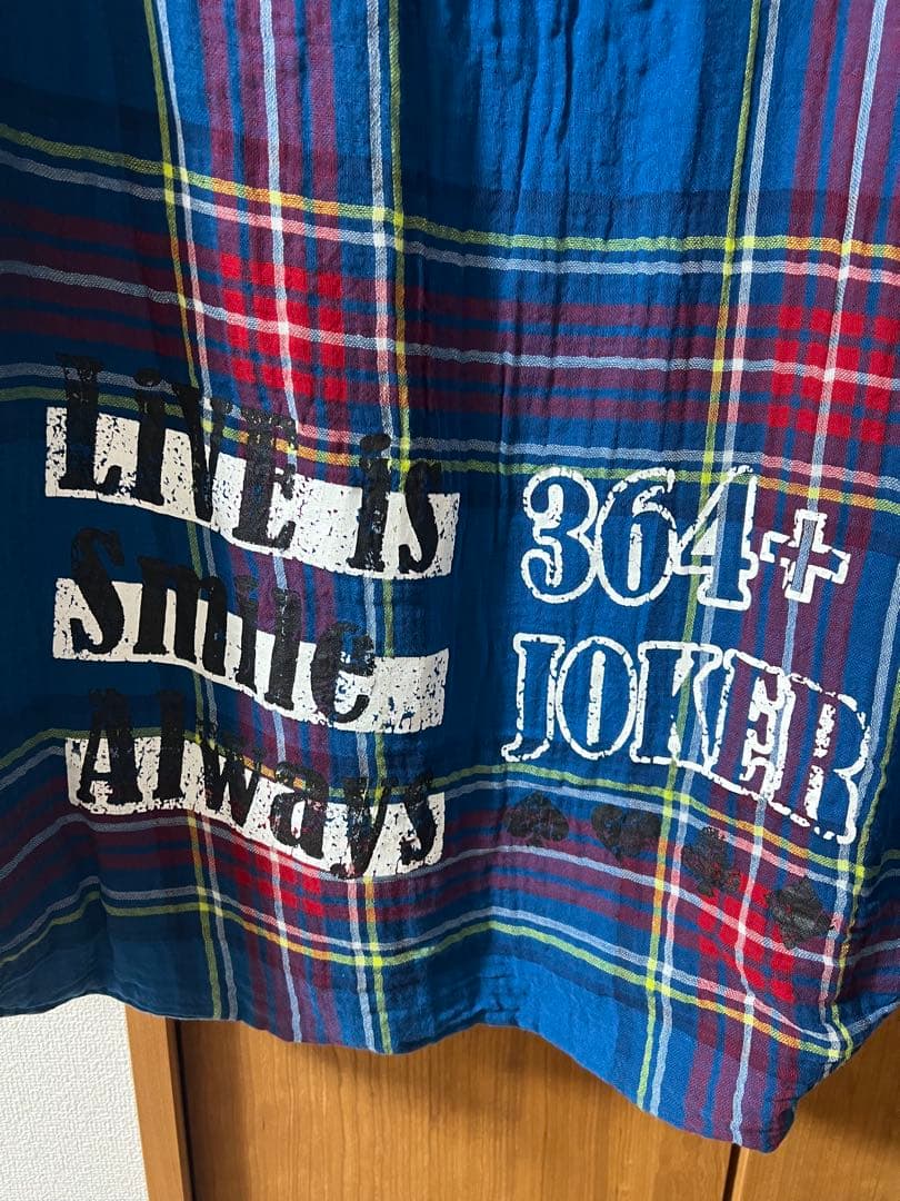 LiSA 364+JOKER リバーシブル チェックシャツ デニム フリー