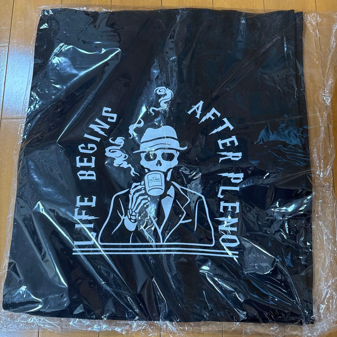 PLENIO スカルデザイン トートバッグ・ポーチセット