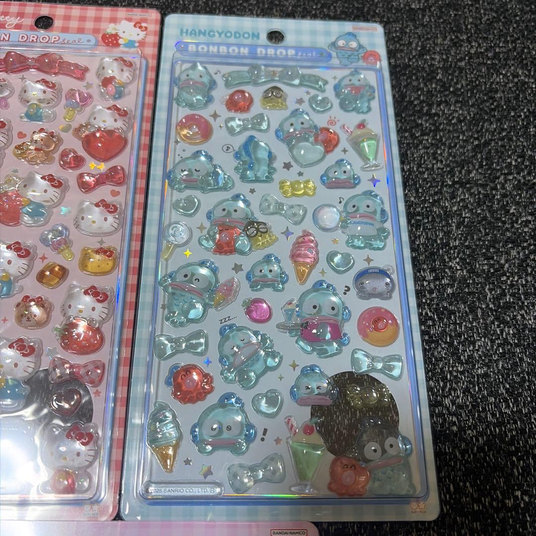 正規品 ボンボンドロップシール サンリオ第二弾 キティ マイメロ クロミ 5枚