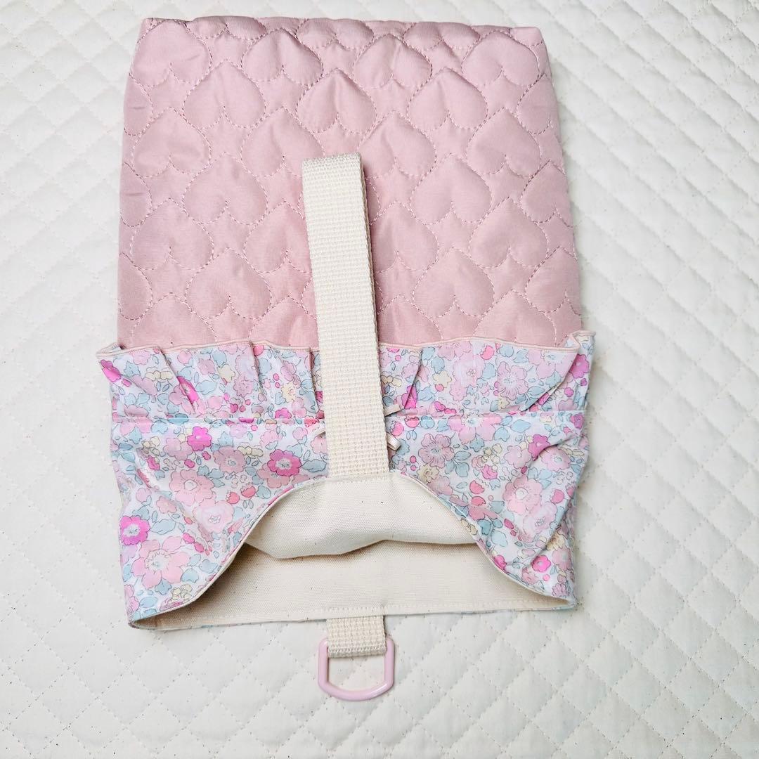 ハンドメイド　リバティ生地　ベッツィ　タナローン　レッスンバッグ　女の子　ピンク