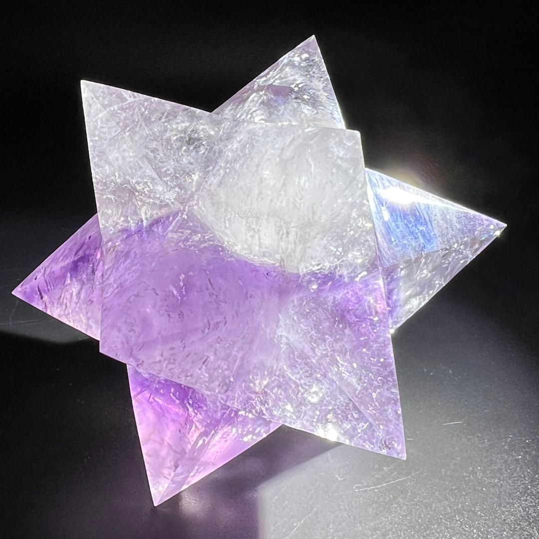 ✳️専用‼️☆価値ある逸品☆透明度と美々クラック☆究極形状☆アメジスト アステロイド